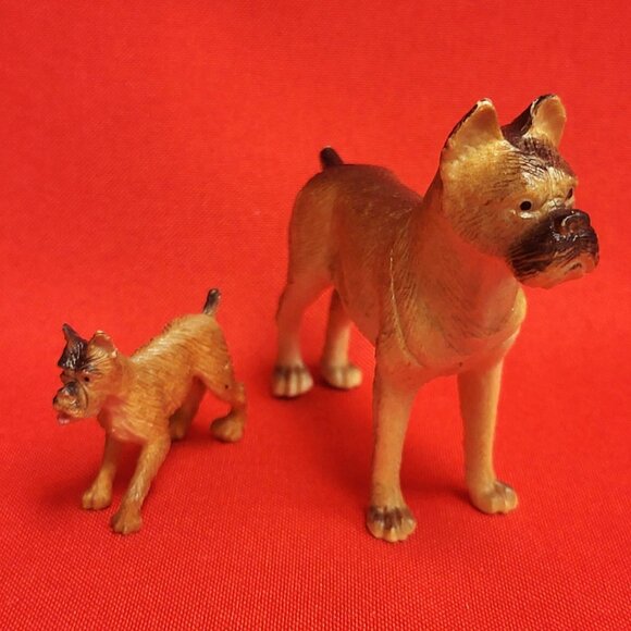 Two Vintage Boxer Dog Figurines - Picture 1 of 9